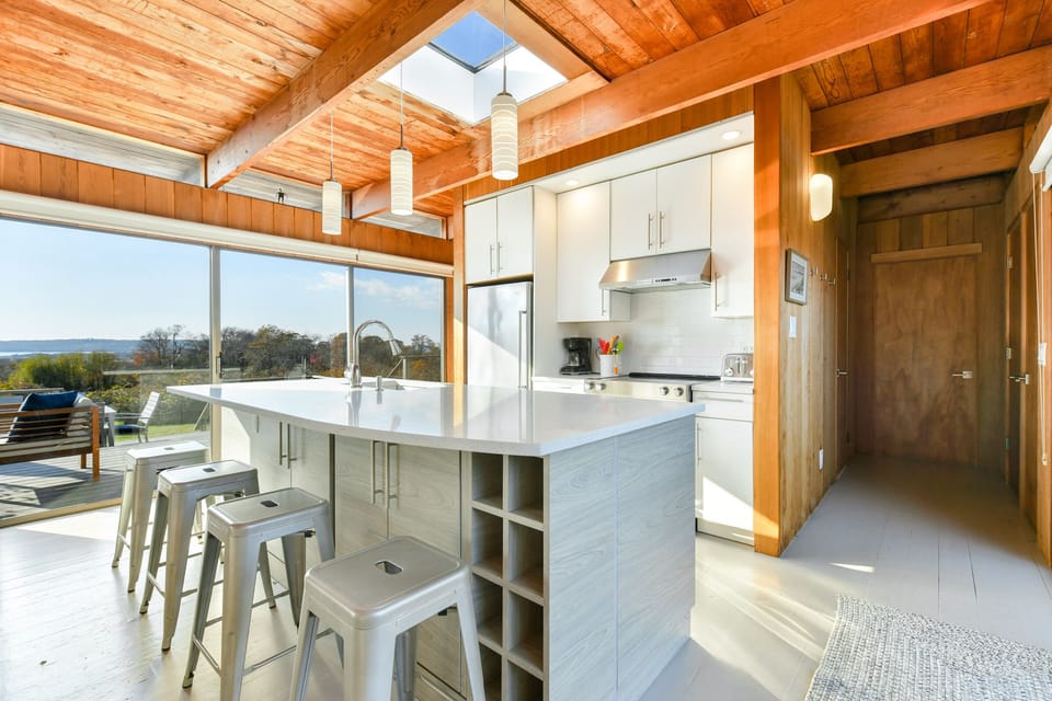 Recently updated kitchen, quartz counters, tons of light.
