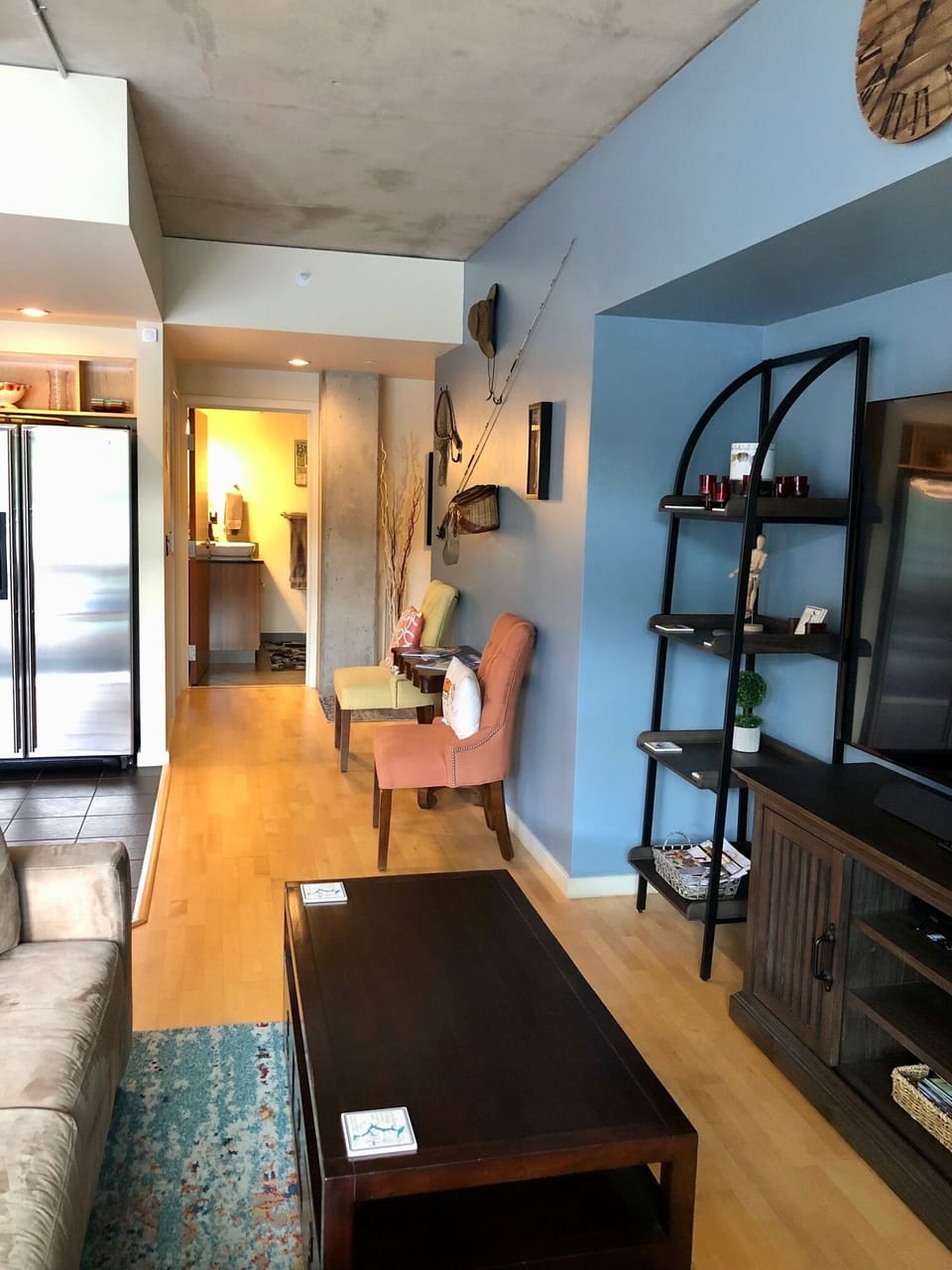 View from living room towards main hallway