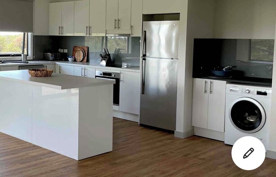Upstairs kitchen. 