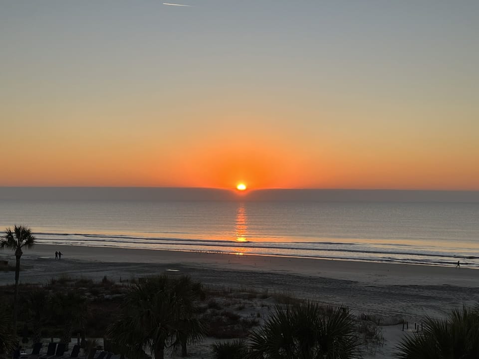 Photo is from the beach , not the condo.