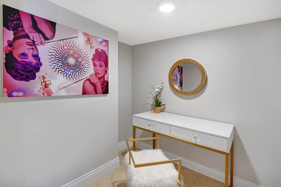 Private office with washer/dryer off kitchen 