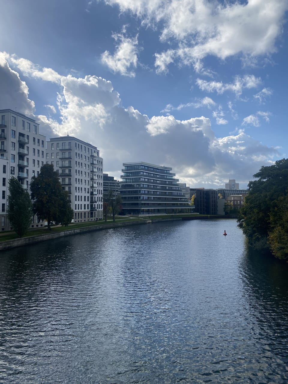 The river Spree - just a 2 minute walk away