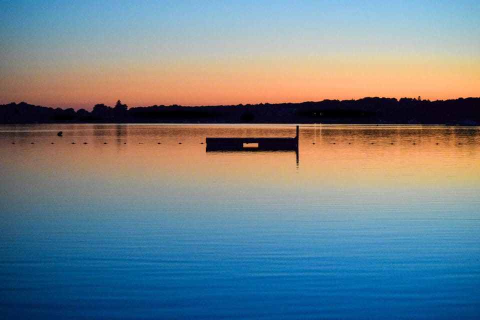 Sunset at Oyster Pond Beach, just a few minute walk away. 