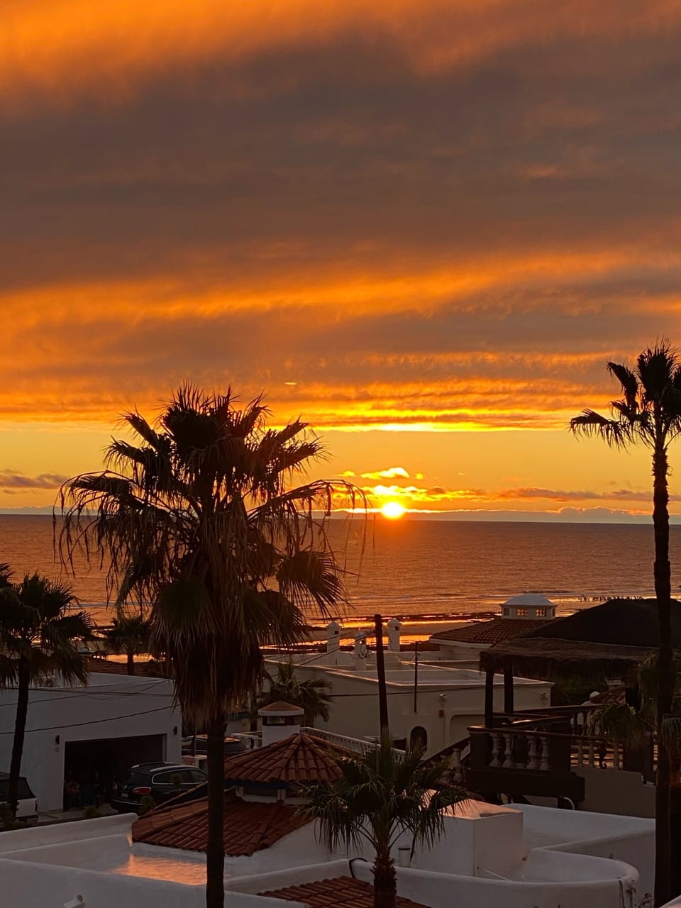 Sunset view from the balcony