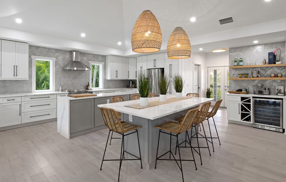 Built In Marble Kitchen Table