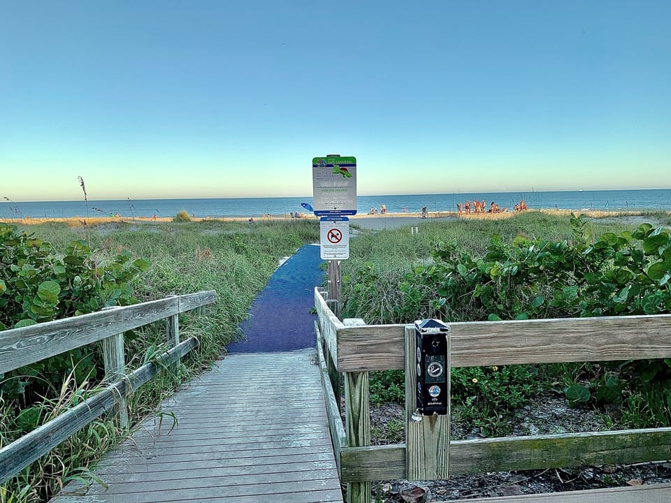 Beach entrance