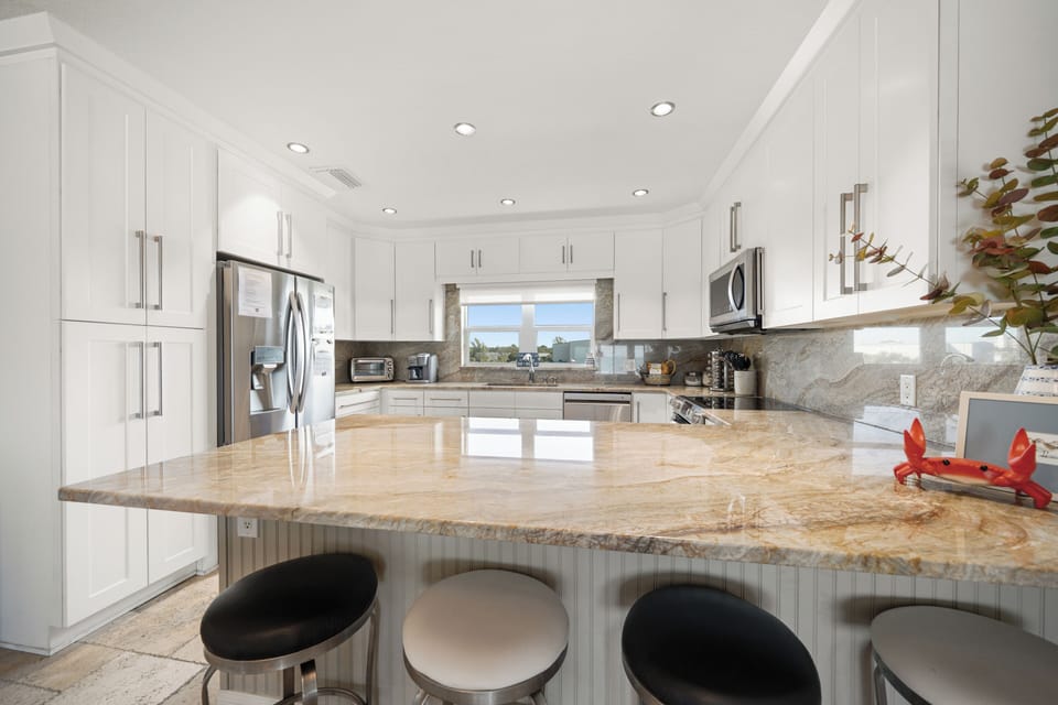 Fully stocked kitchen