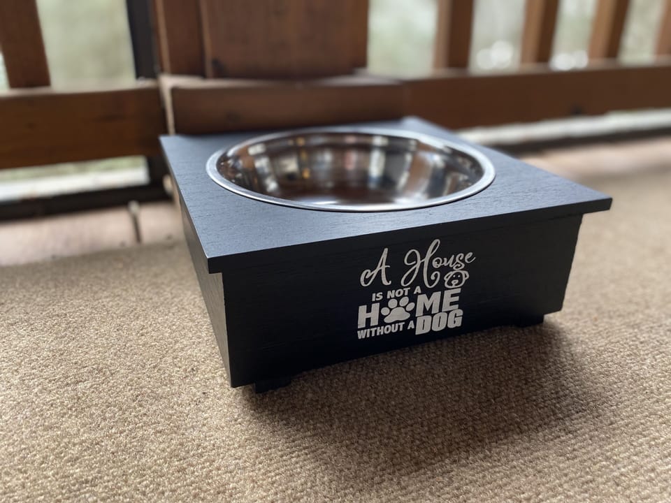 We’re Dog Lovers! Your pup is welcome. He/she will have space to run and play.