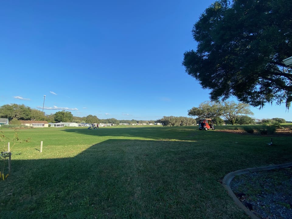 View of the golf course from the Sunroom
