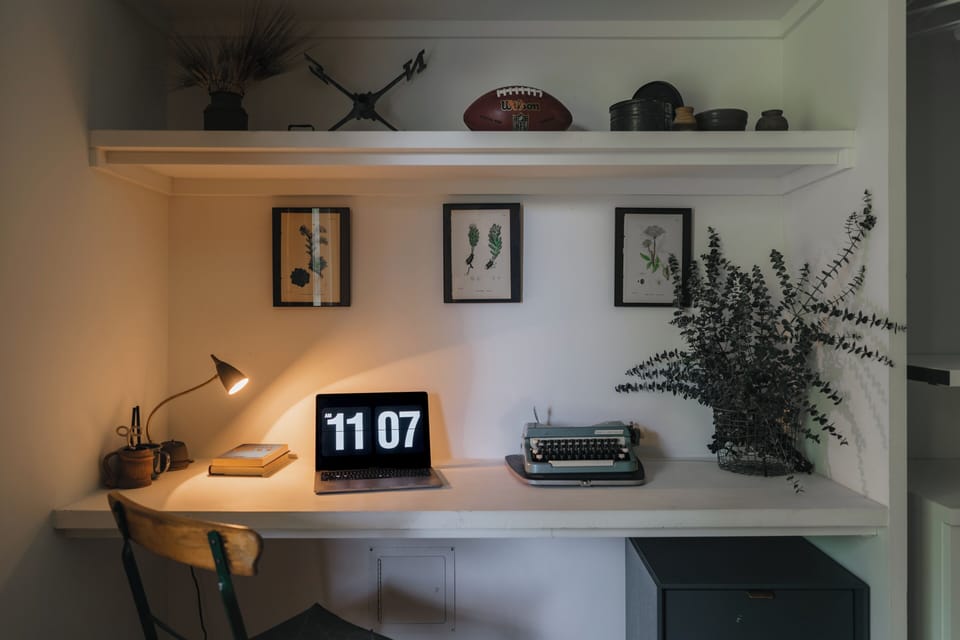 3rd bedroom has a larger desk perfect for those taking a working vacation