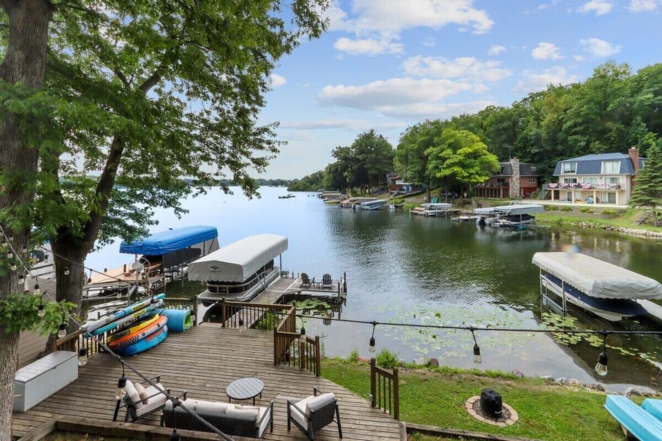 Best lakefront entertaining decks!