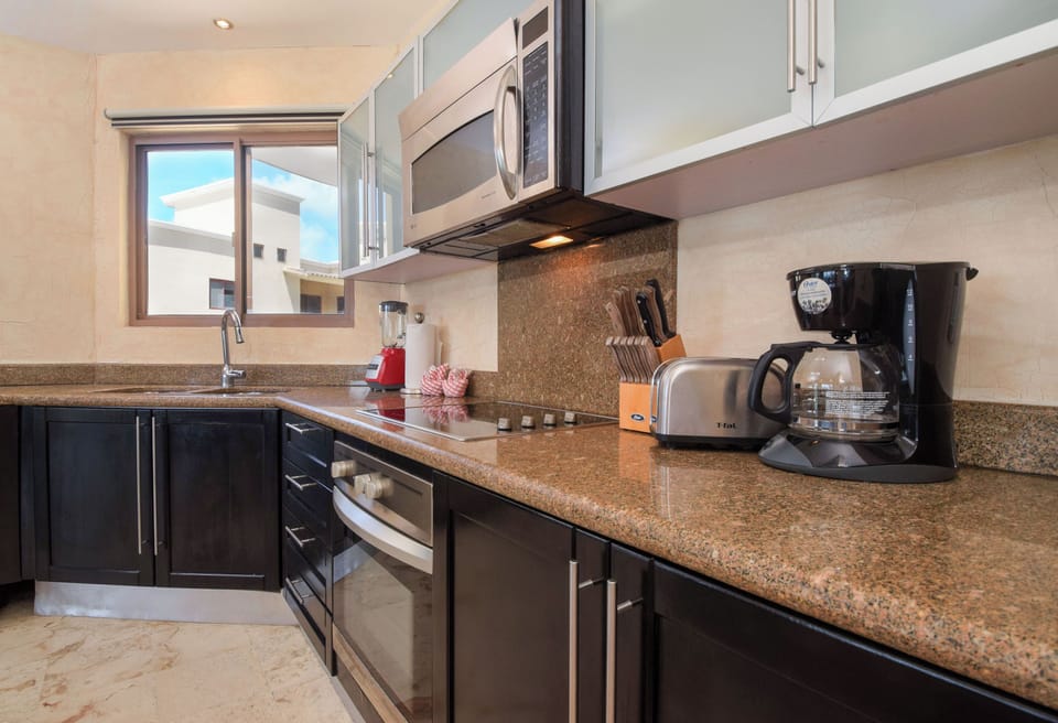 Featuring modern appliances and sleek finishes, our kitchen space offers as much comfort as it does convenience!