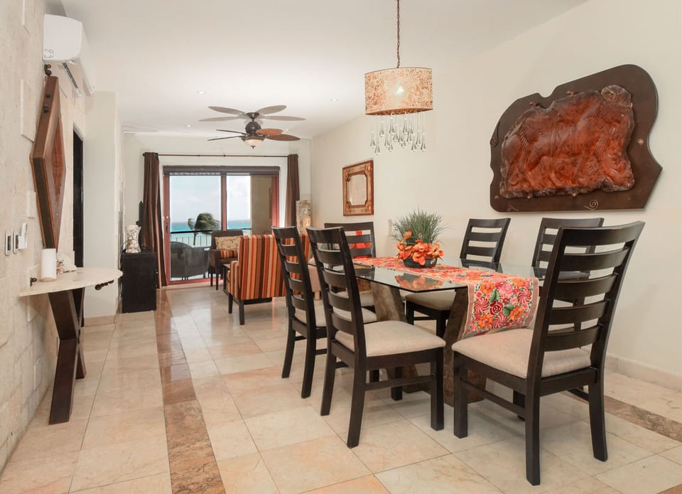 Spacious dining area