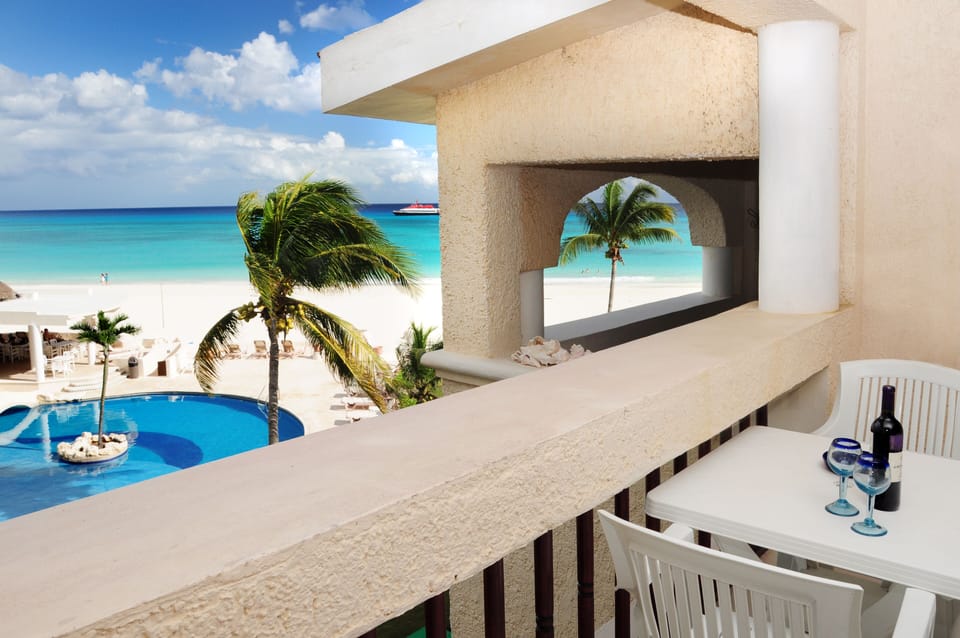 Enjoy sips & snacks on the private terrace