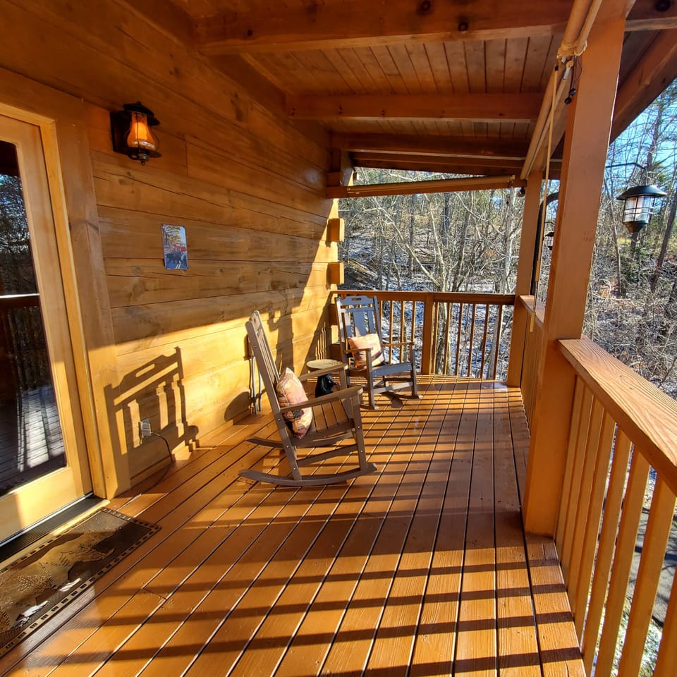 Enjoy the sunset on the comfy rockers