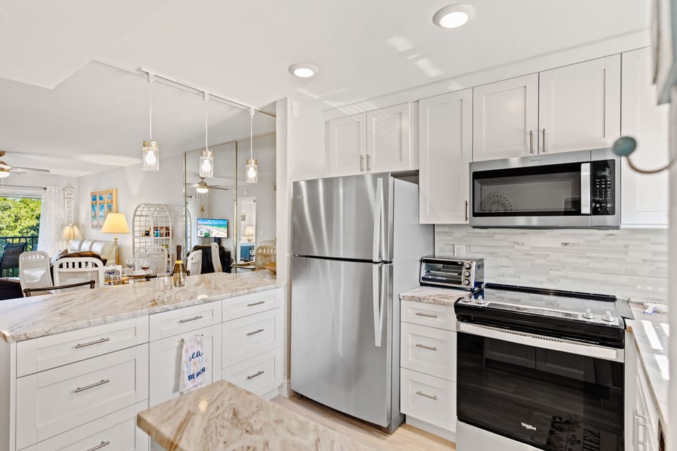 Fully Equipped Kitchen with Stainless Steel Appliances