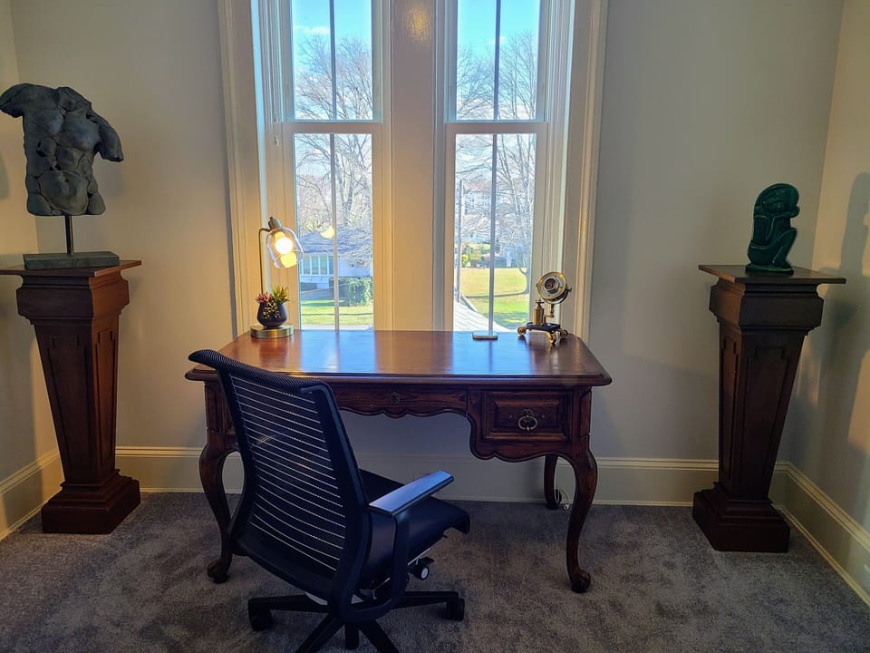 Legend has it that Charles Craske, the inventor of stereotyping sat at this desk