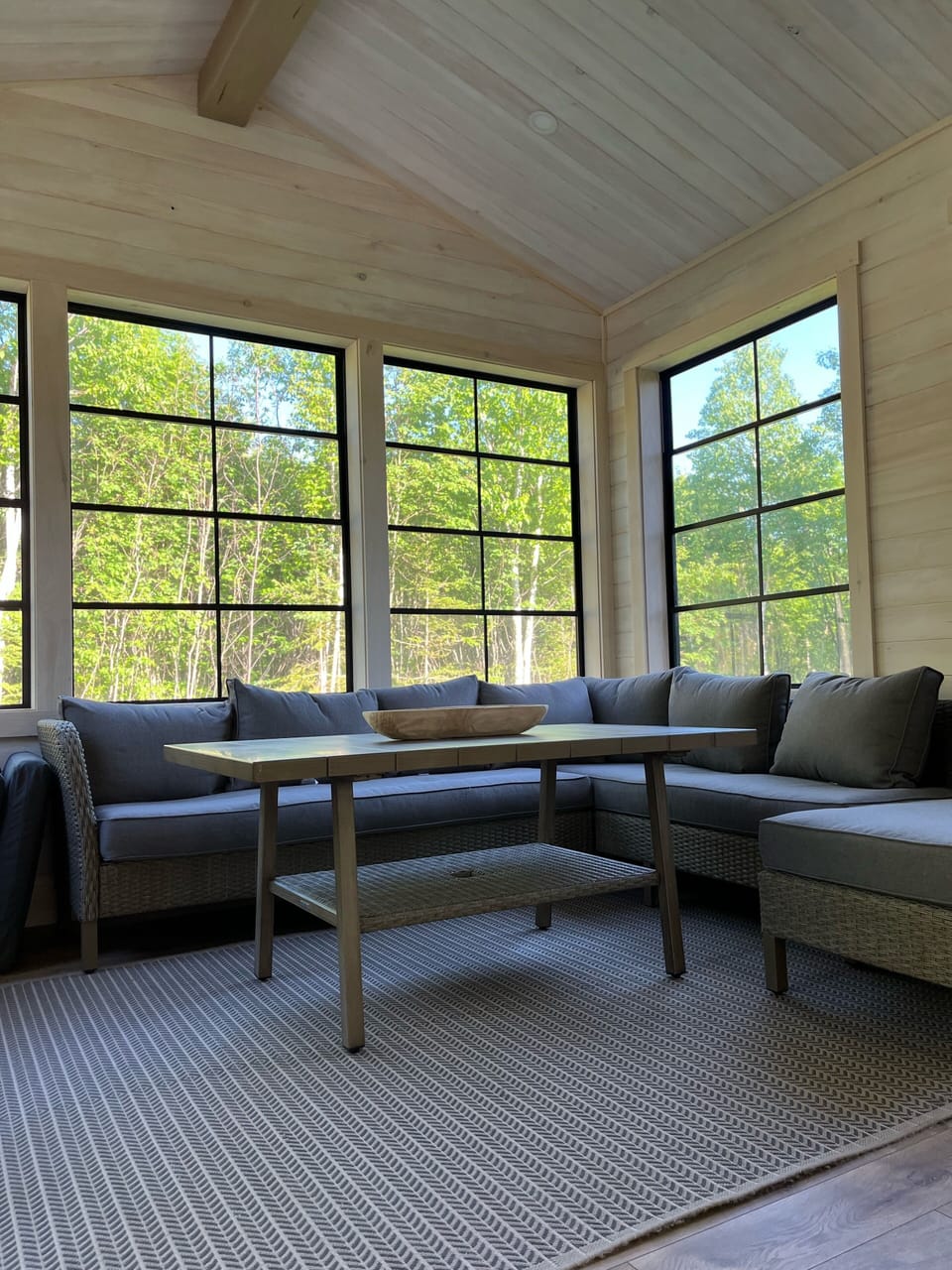Our relaxing screen room. 