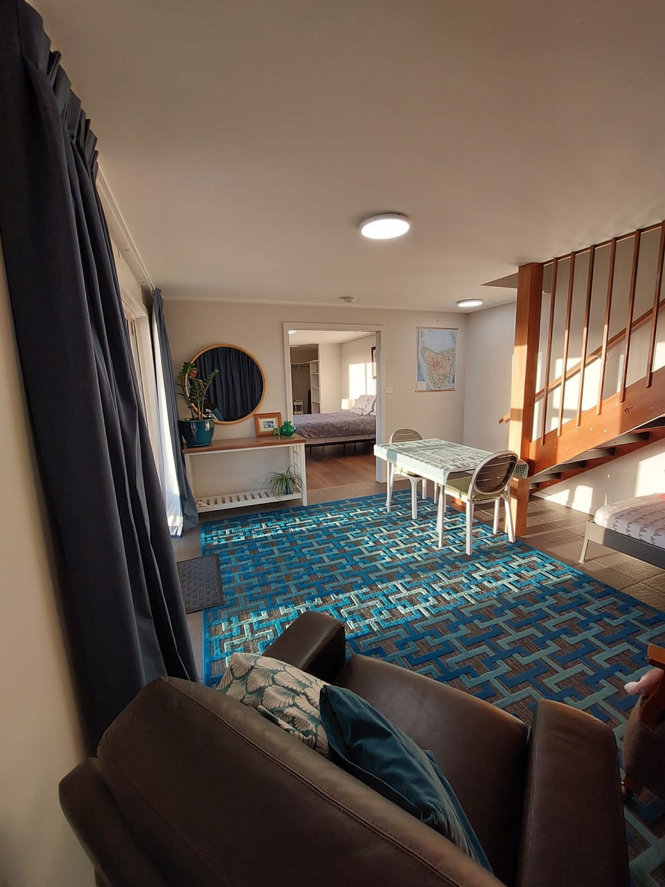 The lounge area 