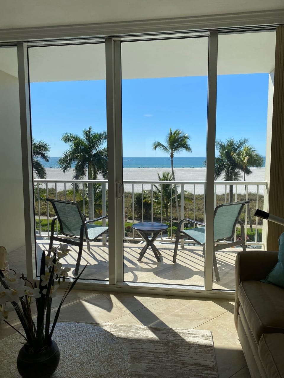 View from inside iiving area
