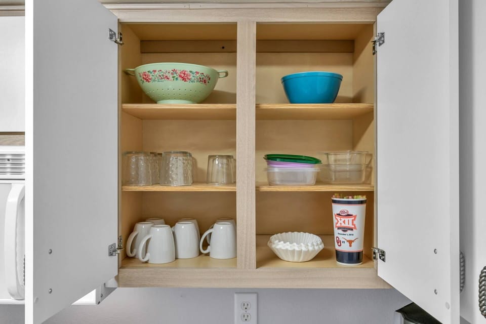 Fully stocked kitchen