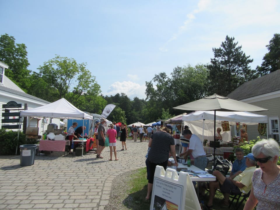 Weekly farmers market right in town every Sunday all summer!