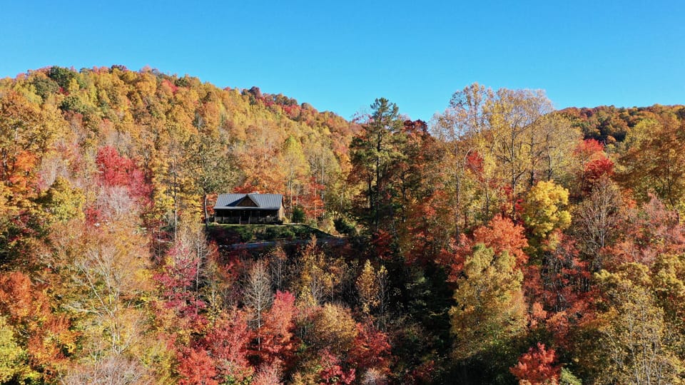 The fall colors are spectacular with the view of Melrose mountain out the front