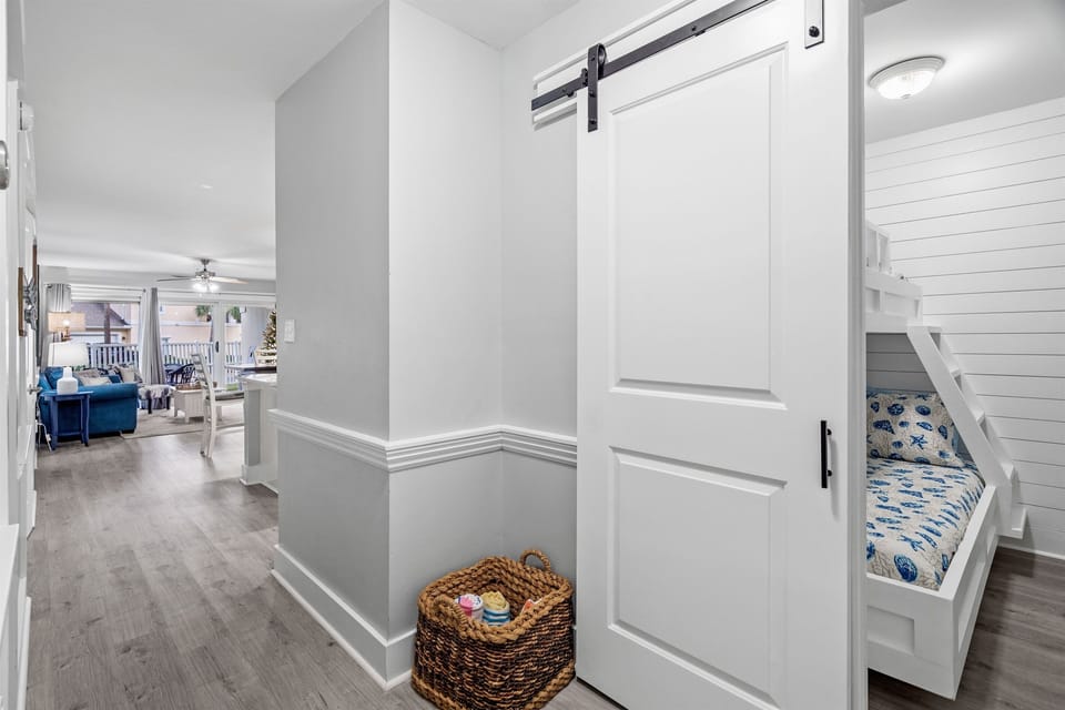 Sliding "Barn" Door from the bunk room to the hallway