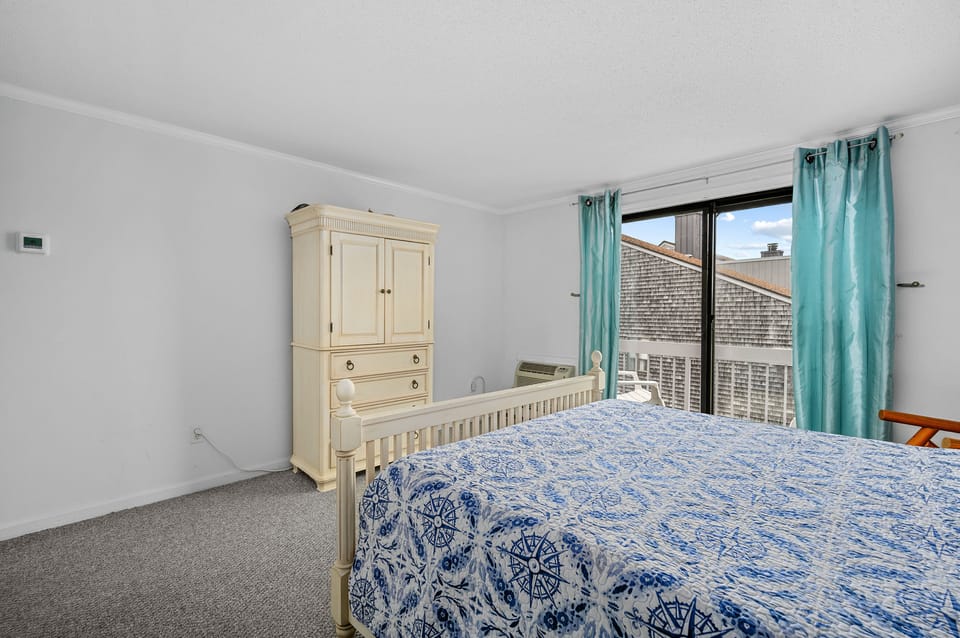 Primary bedroom with queen bed