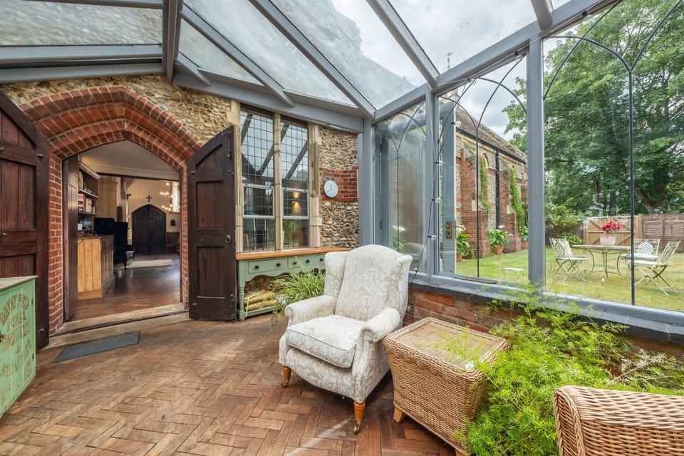 Ground floor: A spacious conservatory in which to enjoy garden views