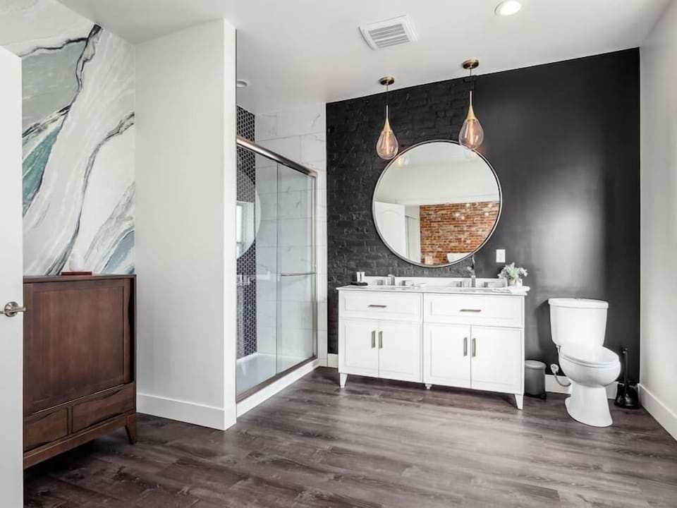 Spa-like bathroom retreat! Relax and rejuvenate in this stylish space.