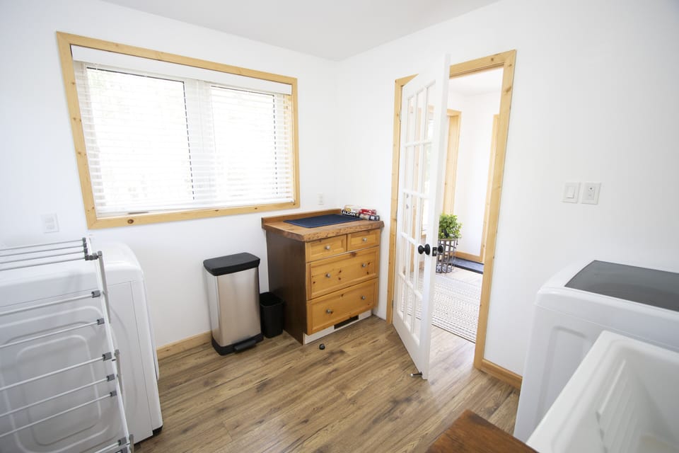 Laundry room with washer and dryer