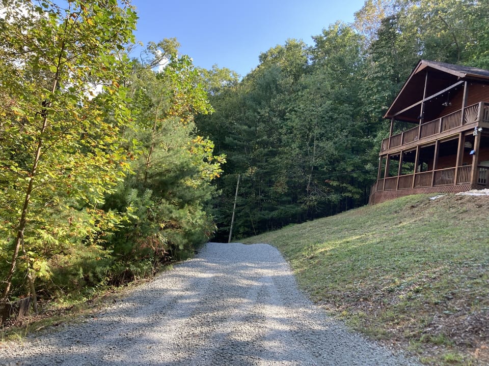 ...nestled in pure privacy in North Georgia Appalachian Mountains...