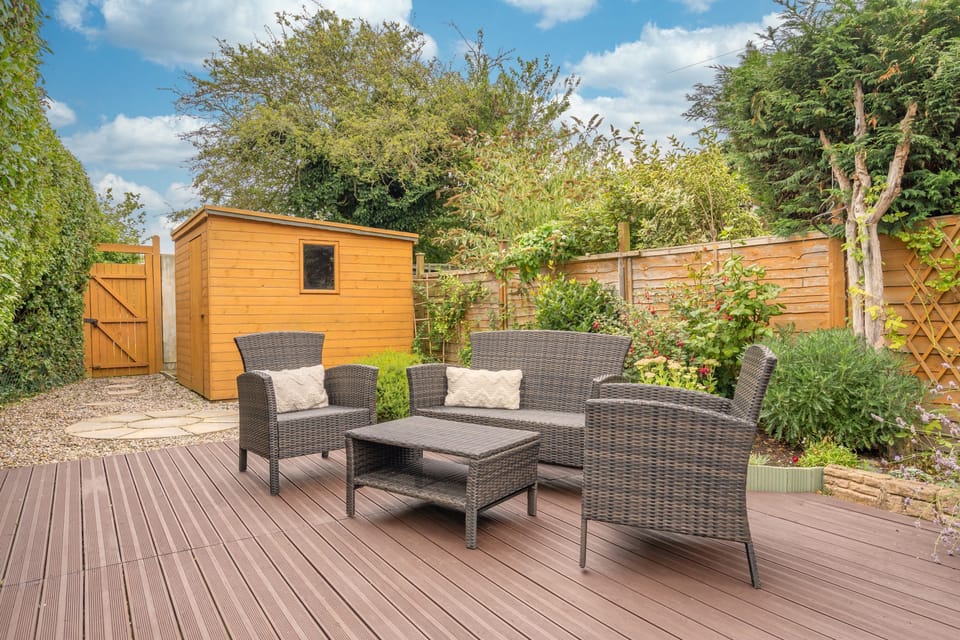 Outside decking area