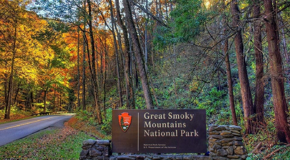 Entrance to Great Smoky Mountains National Park 