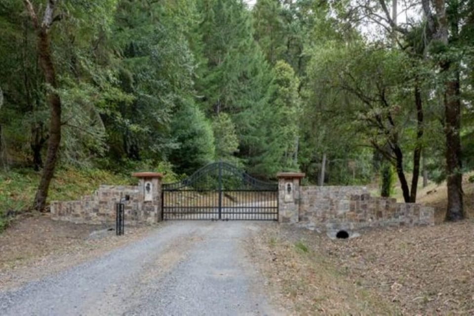 Gated entry to the Redwood Glen Castle and the apartment over the garage. 