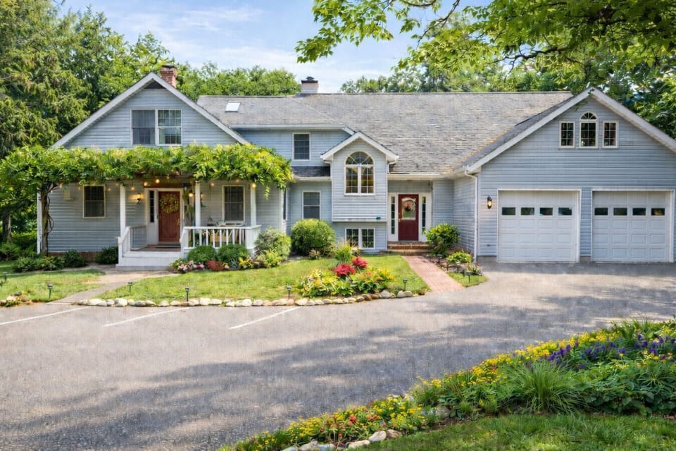 Private home nestled among the trees, offering tranquil surroundings and water front views!
