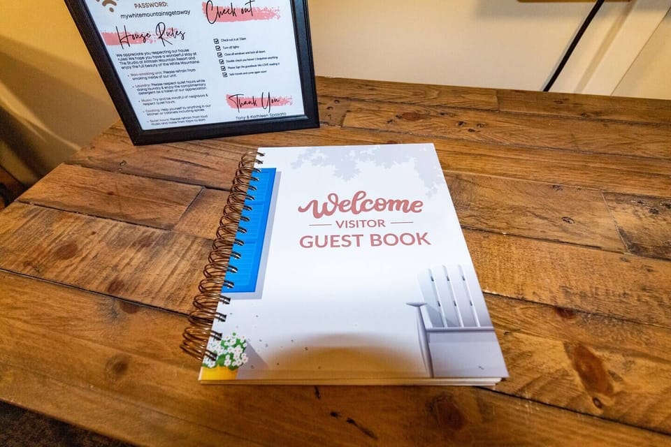 Don't forget to sign the Visitor Book! We love reading your comments!