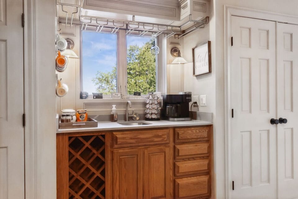 Coffee bar off dining room