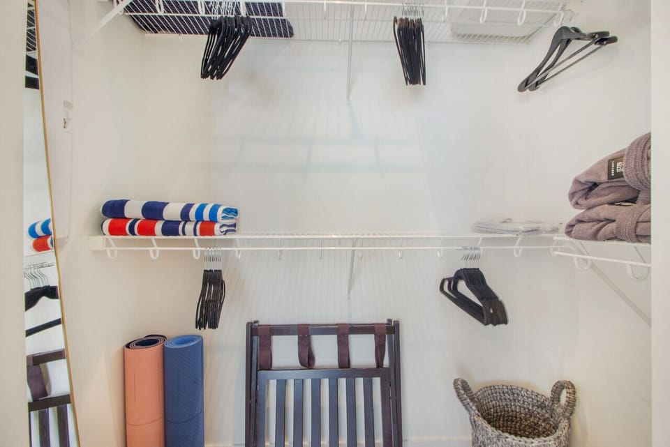 Master Bedroom Closet: Plenty of storage for all your belongings in the walk-in closet.