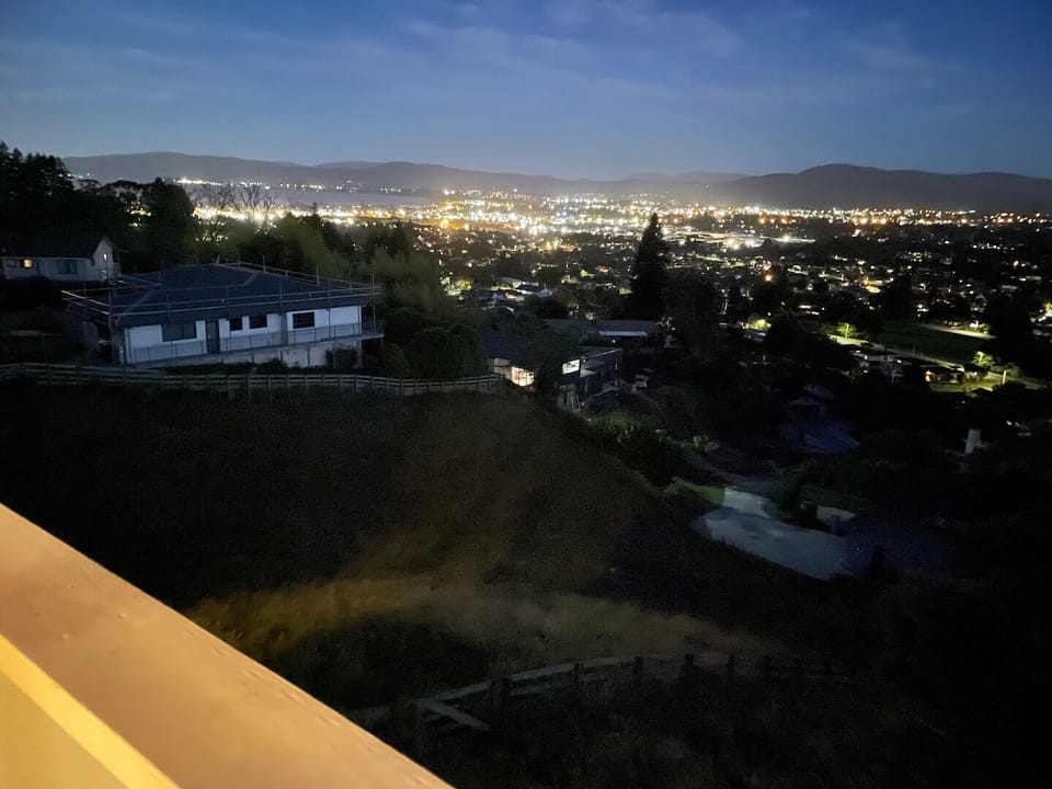 Evening view from the deck