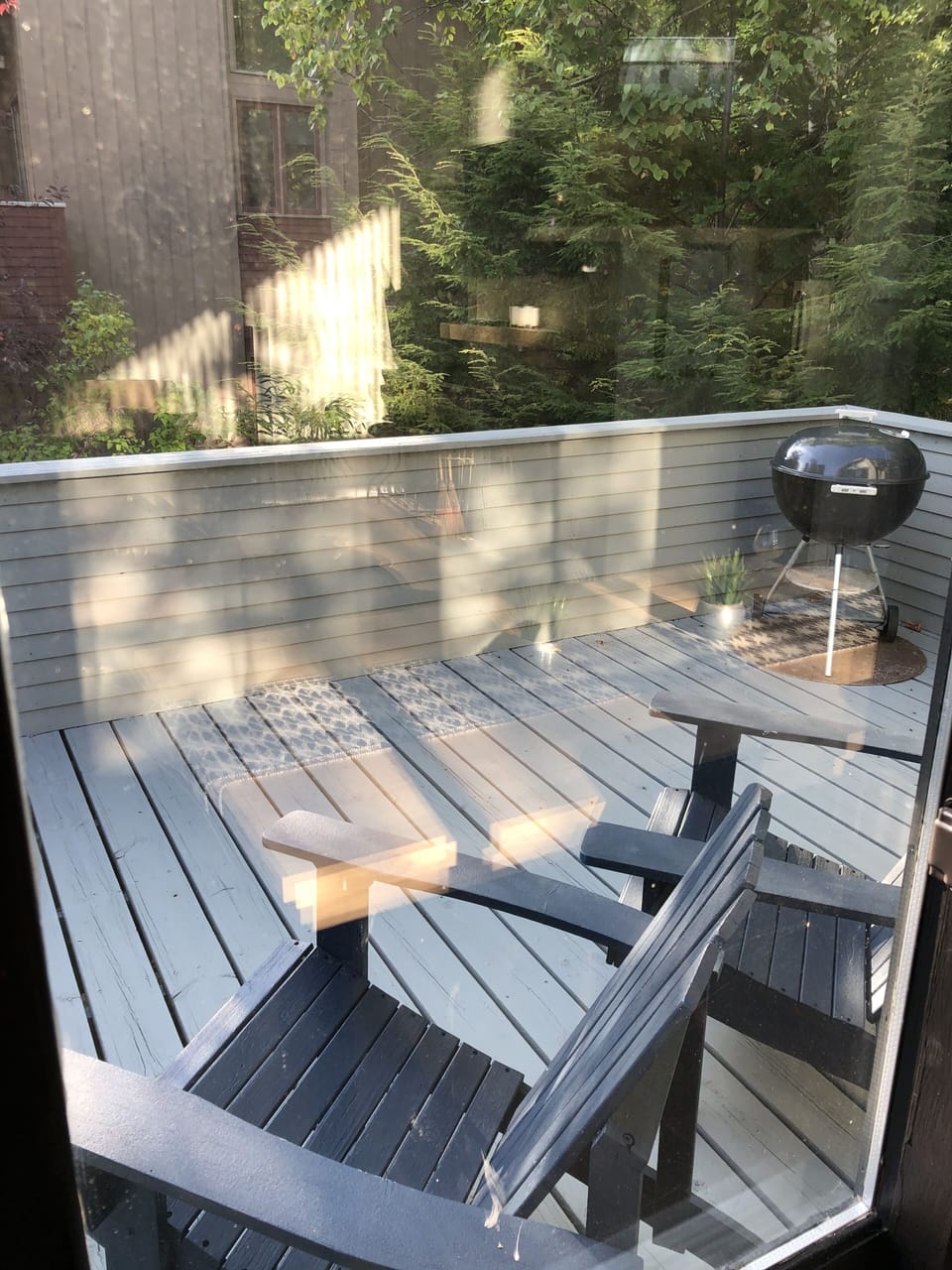 Deck with view of mountain