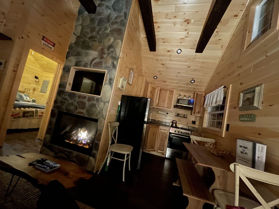 Open concept living room and kitchen 