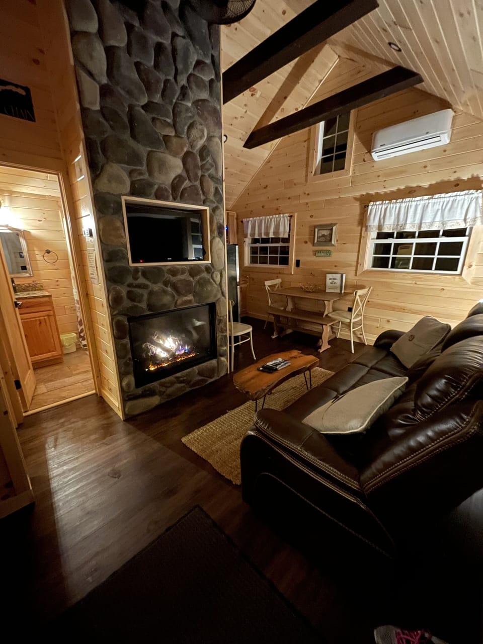 cozy fireplace 