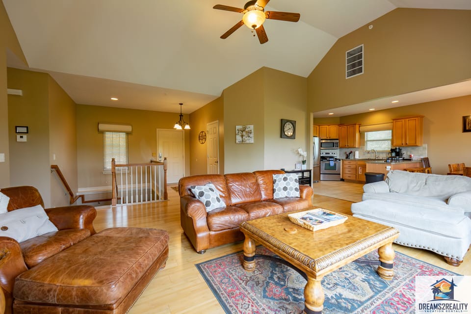 Living Room, Kitchen, and Stairs to Lower-Level