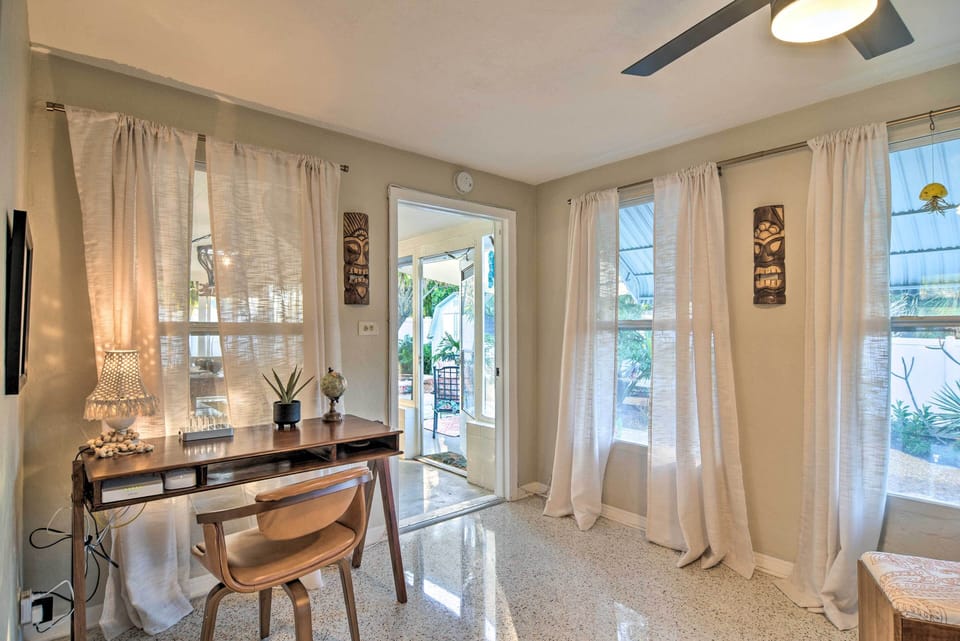 Florida Room | WFH Office | Sleeper Sofa