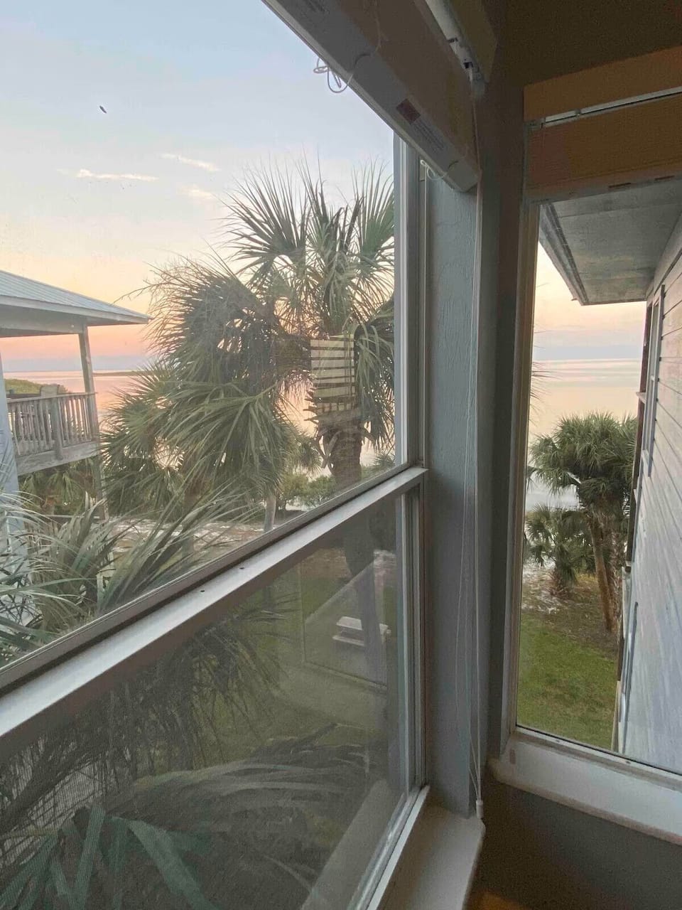 Views of Gulf from primary bedroom windows. Lay in bed & take in the views!