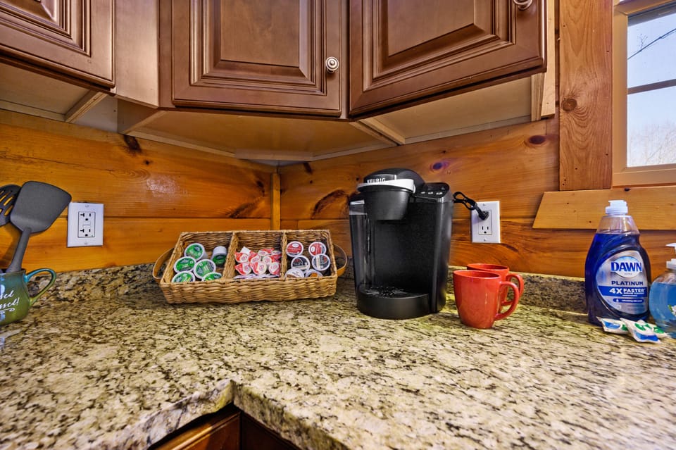 Complementary coffee's and tea with keurig, we also have a traditional coffee.