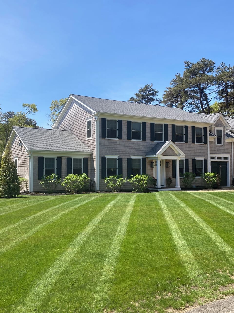 Large front yard