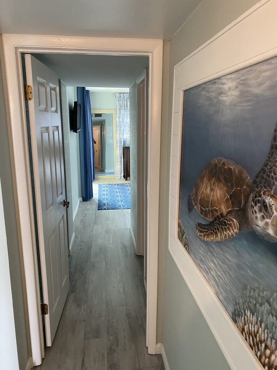 Hallway to master bedroom